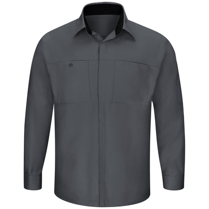 Red Kap® Men's Long Sleeve Performance Plus Shop Shirt with OilBlok Technology / SY32CB
