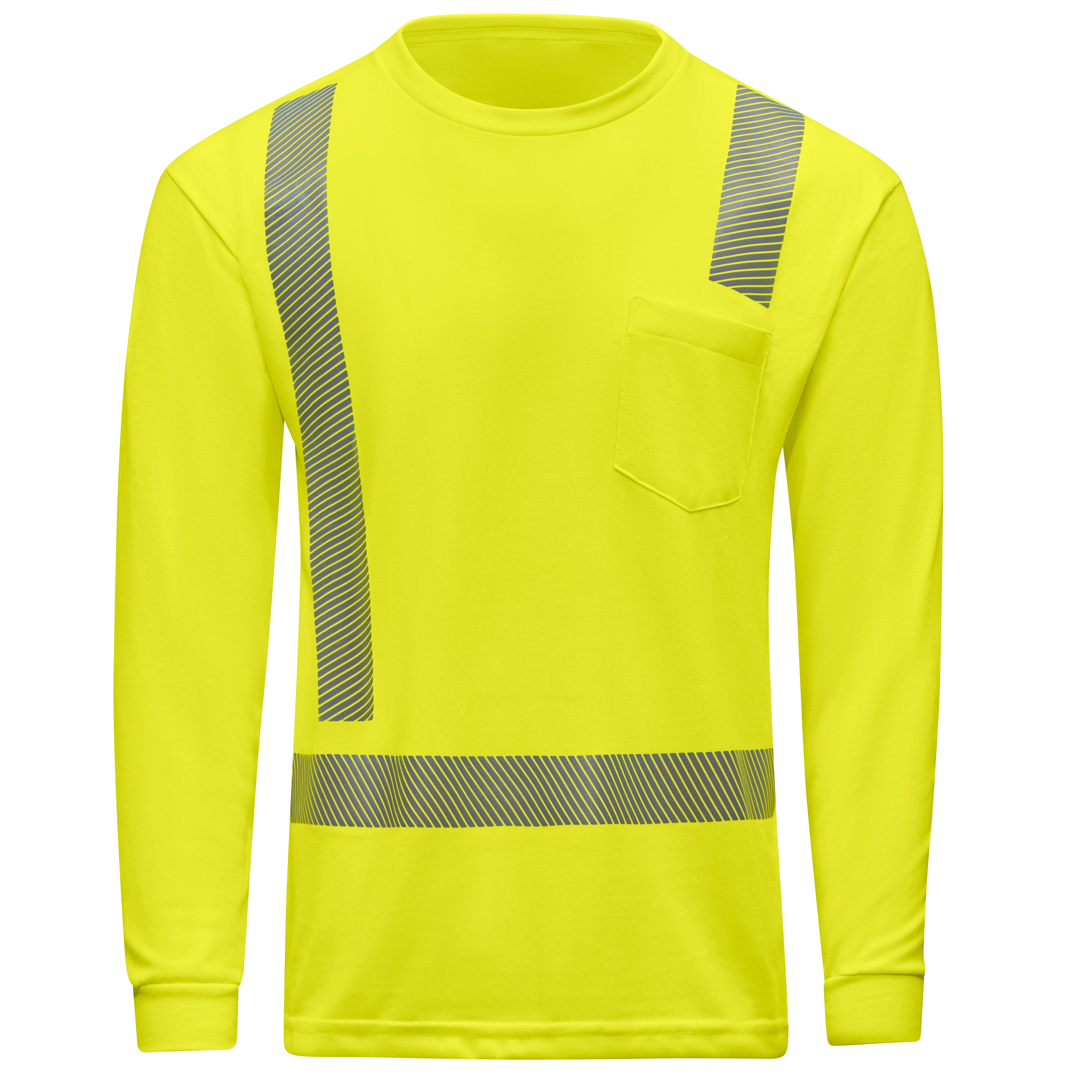 Red Kap® Hi-Visibility Long Sleeve Performance Core Tee, Type R, Class 2 / SK29HV