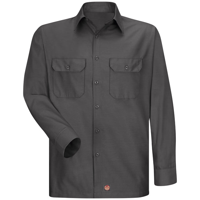 Red Kap® Men's Long Sleeve Solid Rip Stop Shirt / SY50CH