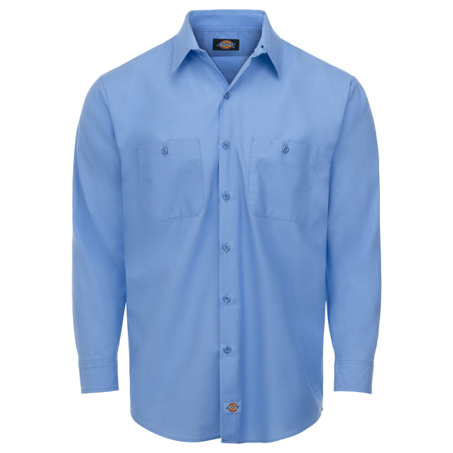 Dickies® Men's Industrial WorkTech Ventilated Long-Sleeve Work Shirt With Cooling Mesh / LL51LW