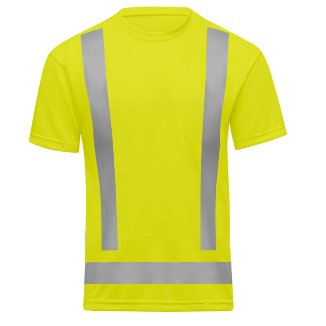 Red Kap® Hi-Visibility Short Sleeve Performance Core Tee, Type R, / SK57HV