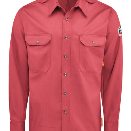 Bulwark® iQ Series® Men's Midweight Comfort Snap-Front Woven Shirt / QS28RD