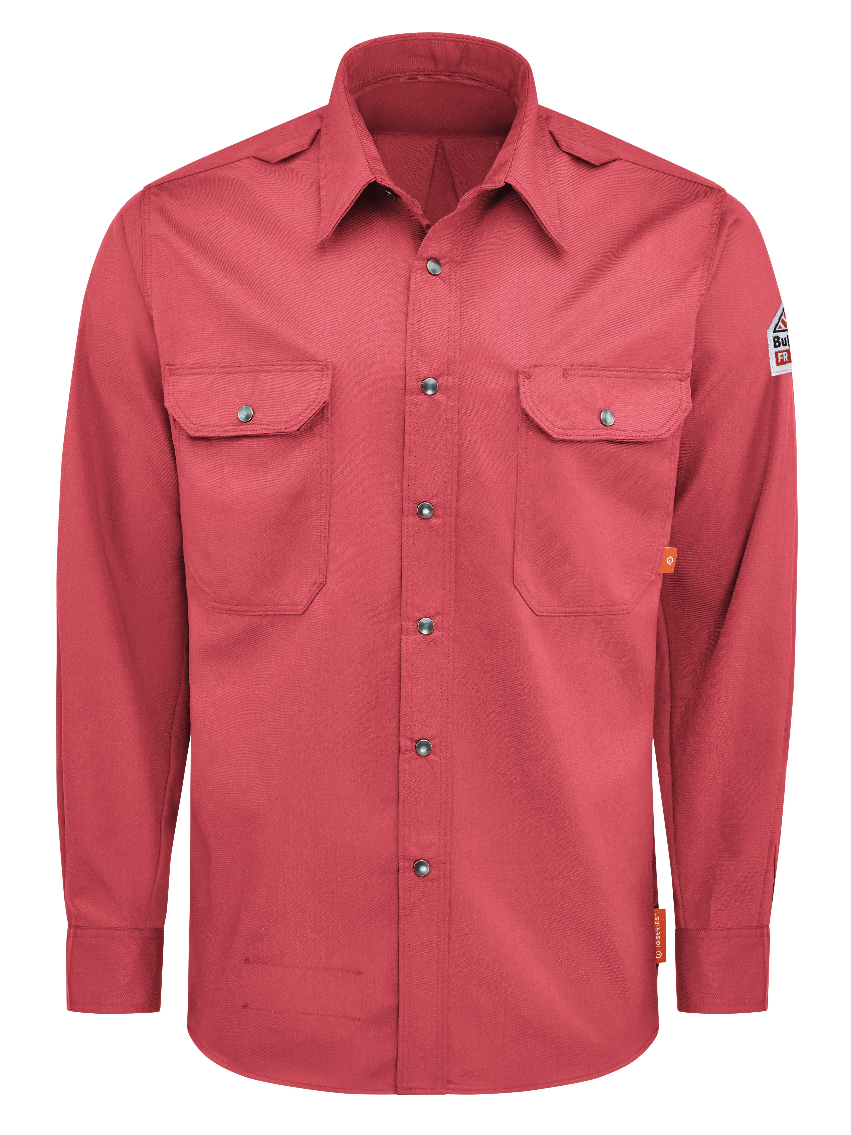 Bulwark® iQ Series® Men's Midweight Comfort Snap-Front Woven Shirt / QS28RD