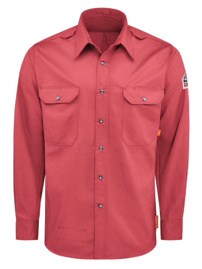 Bulwark® iQ Series® Men's Midweight Comfort Snap-Front Woven Shirt / QS28RD