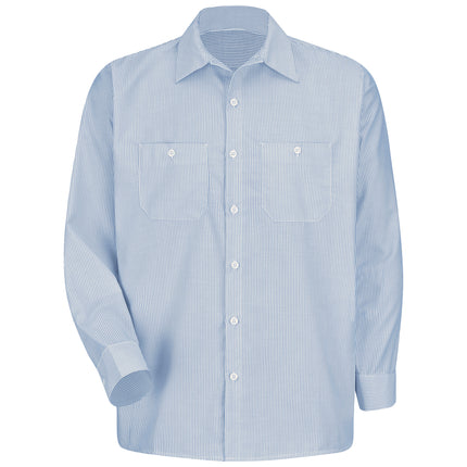 Red Kap® Men's Long Sleeve Industrial Stripe Work Shirt / SL10WB