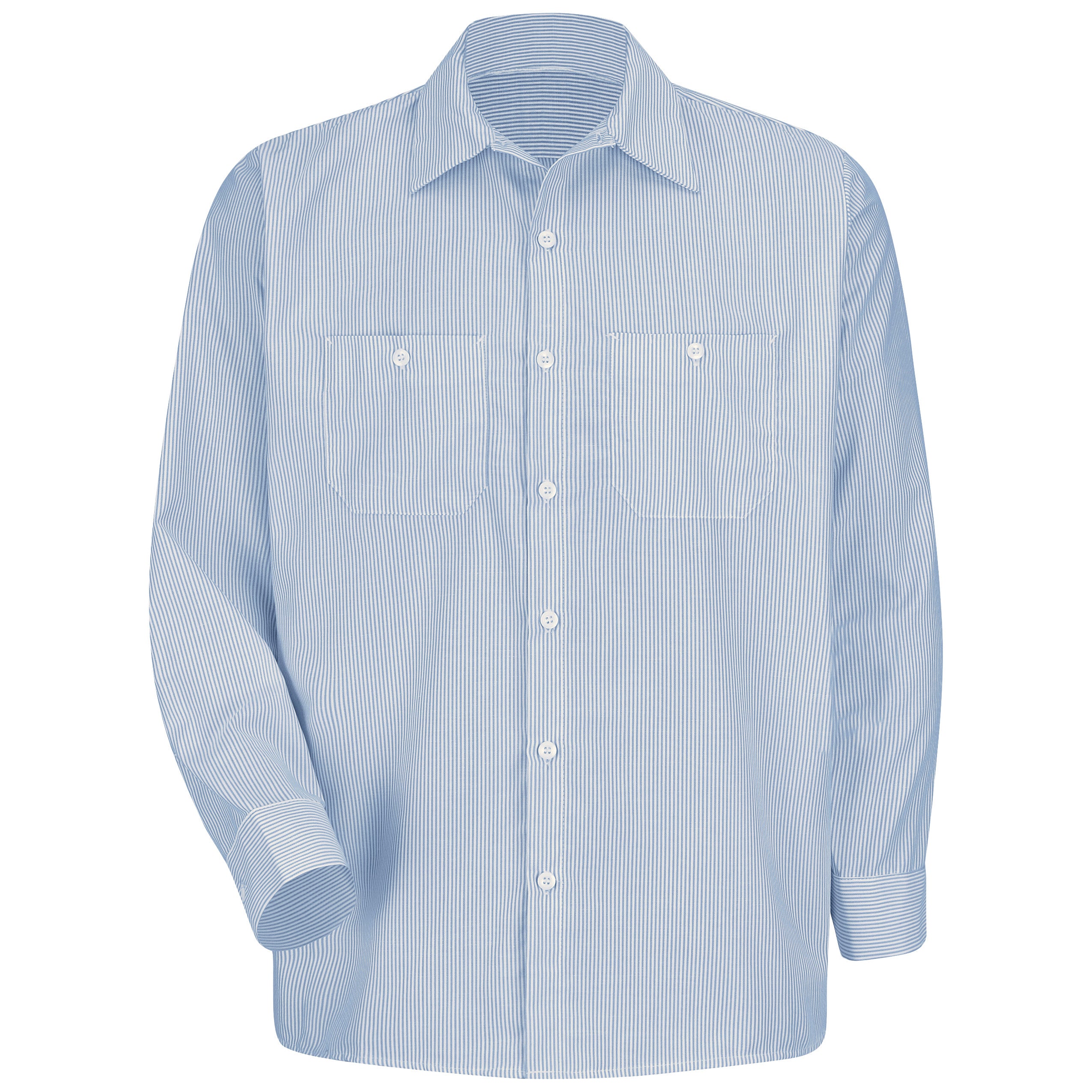 Red Kap® Men's Long Sleeve Industrial Stripe Work Shirt / SL10WB