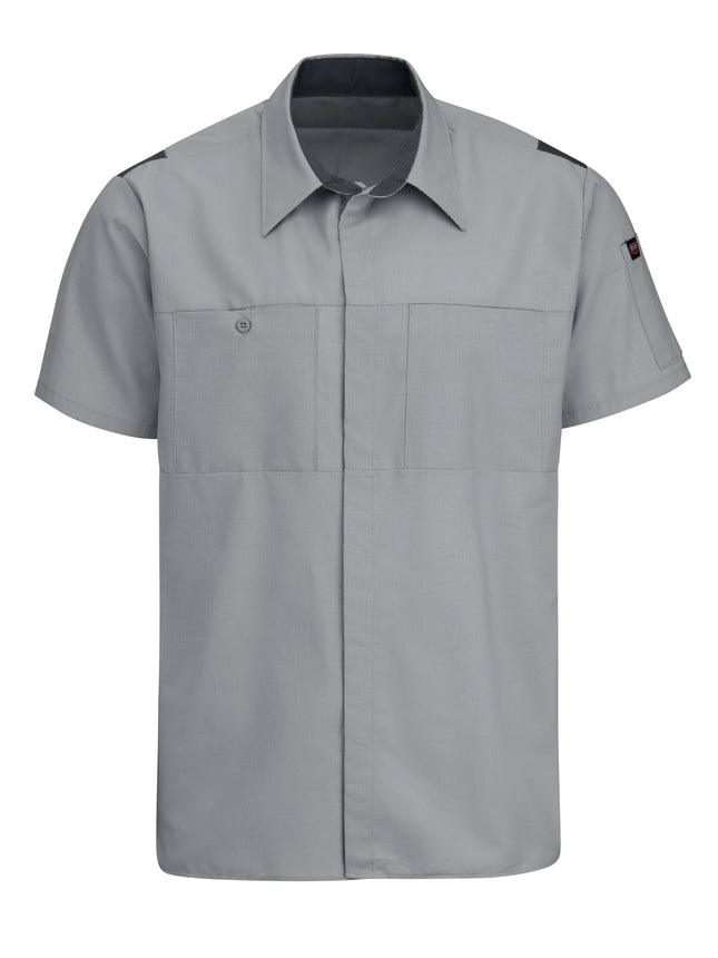 Red Kap® Men's Short Sleeve Performance Plus Shop Shirt With Oilblok Technology / SY42GC