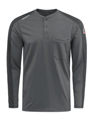 Bulwark® Men's Flex Knit Henley / STL2CH