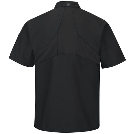 Red Kap® Men's Short Sleeve Cook Shirt with OilBlok + MIMIX® / 502XBK
