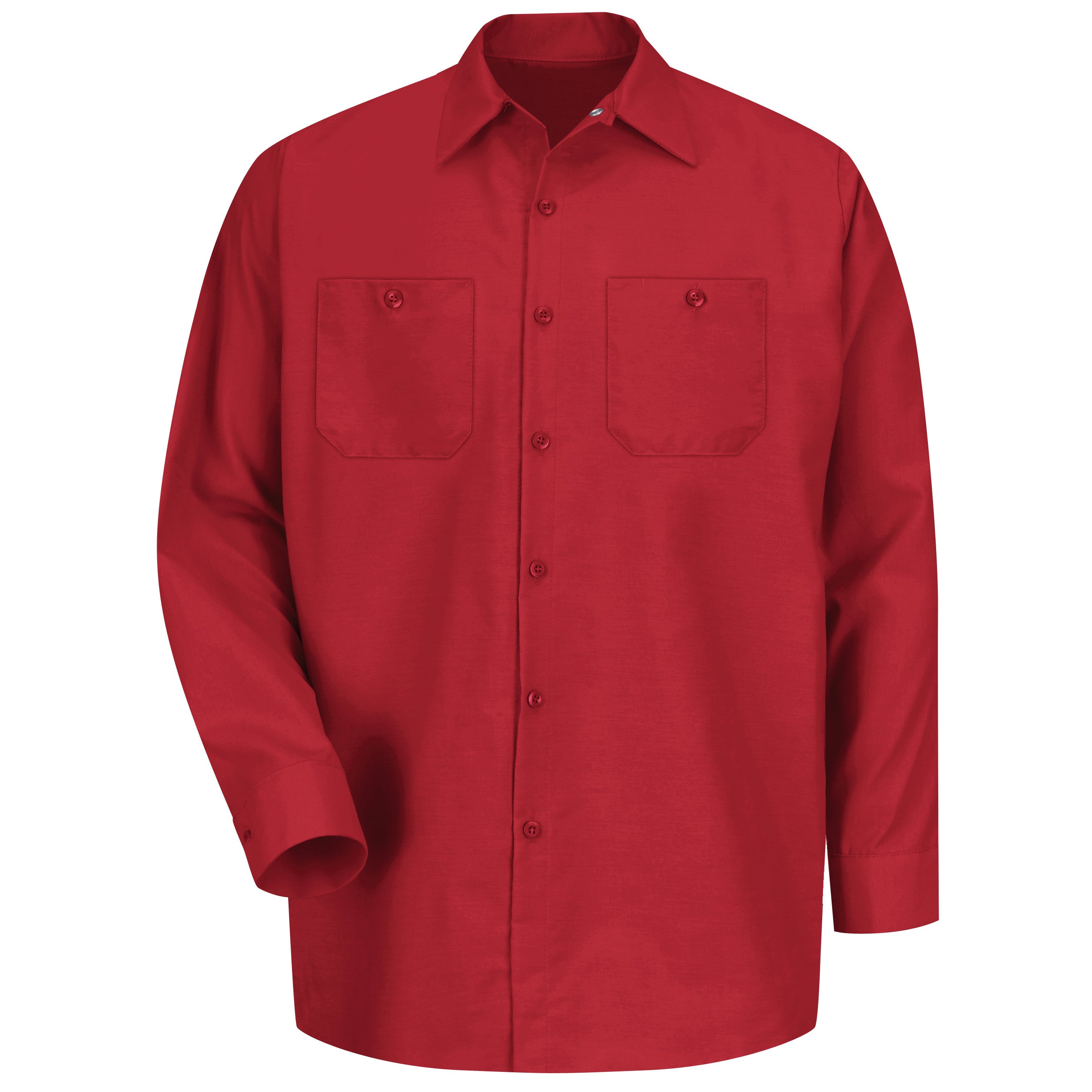Red Kap® Men's Long Sleeve Industrial Work Shirt / SP14RD