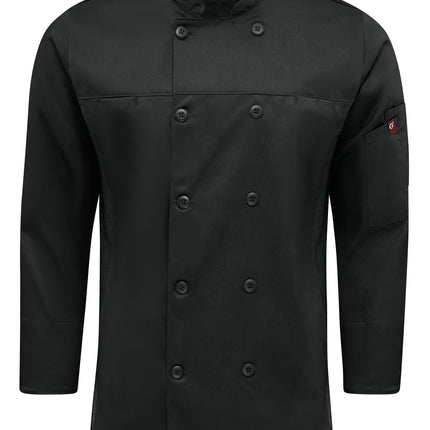 Red Kap® Men's Deluxe Airflow Chef Coat / 054MBK