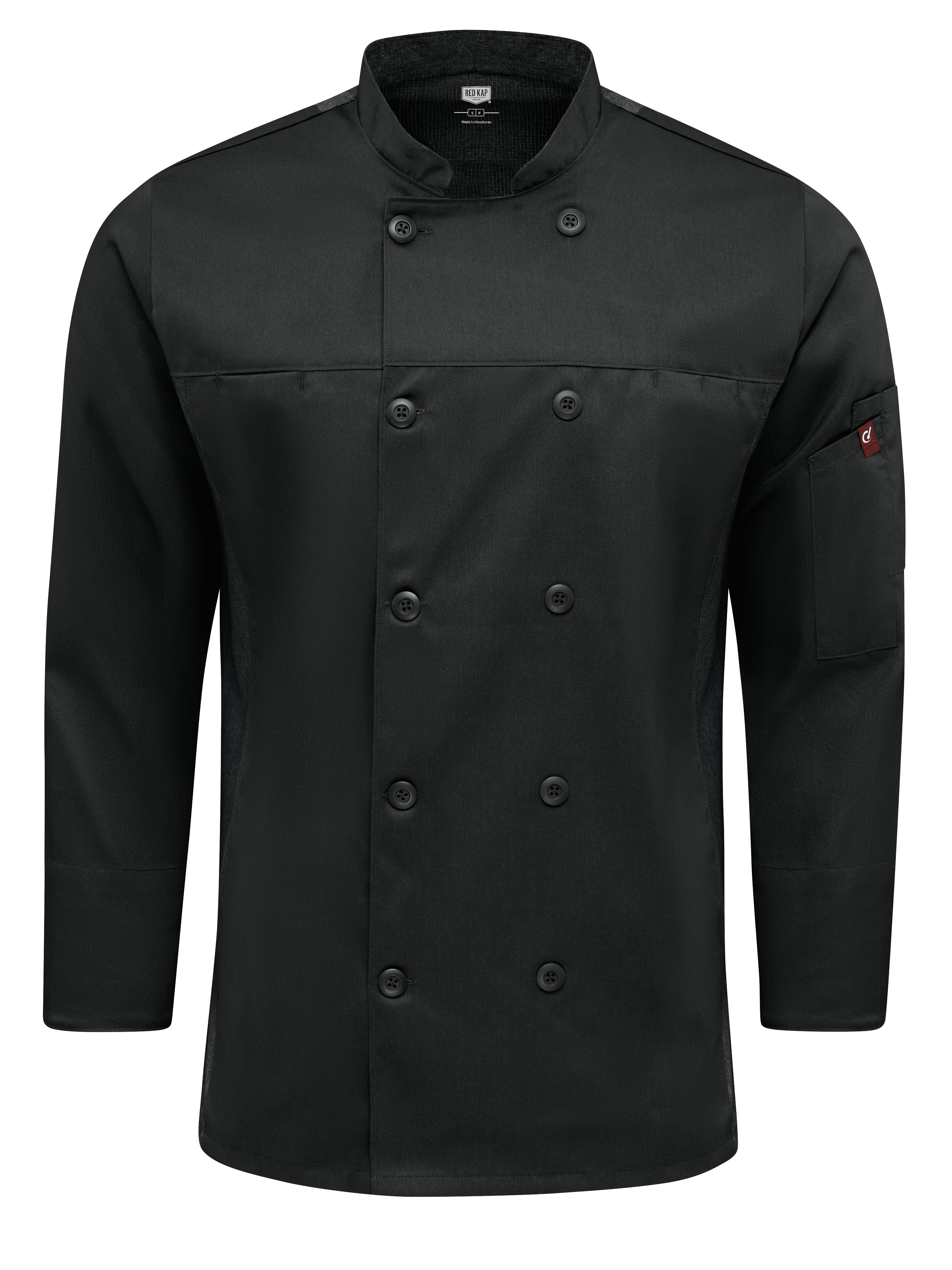 Red Kap® Men's Deluxe Airflow Chef Coat / 054MBK
