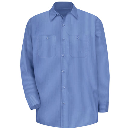 Red Kap® Men's Long Sleeve Industrial Stripe Work Shirt / SB12BS