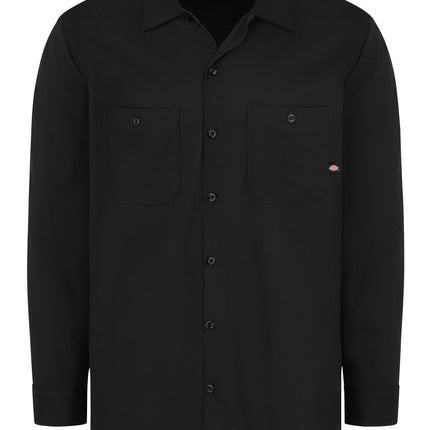 Dickies® Men's Industrial Cotton Long-Sleeve Work Shirt / L307BK