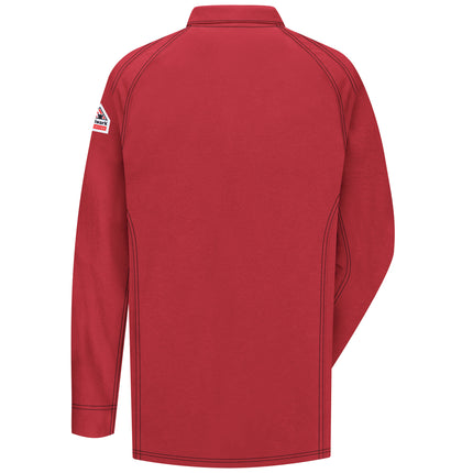 Bulwark® iQ Series® Comfort Knit Men's FR Long Sleeve Polo / QT12RD