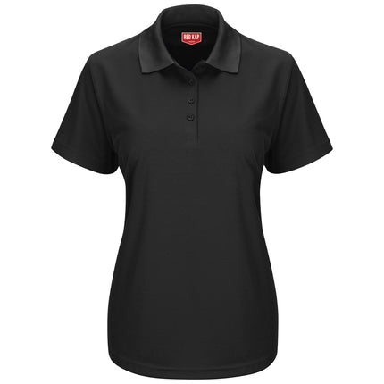 Red Kap® Women's Short Sleeve Performance Knit® Pocketless Core Polo / SK97BK