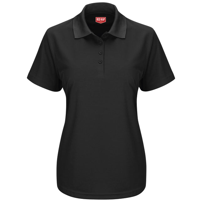 Red Kap® Women's Short Sleeve Performance Knit® Pocketless Core Polo / SK97BK