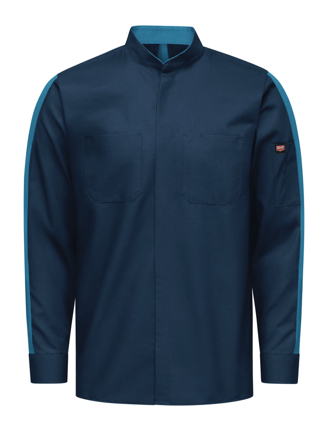 Red Kap® Men's Long Sleeve Two-Tone Pro+ Work Shirt with OilBlok and MIMIX® / SX36NT
