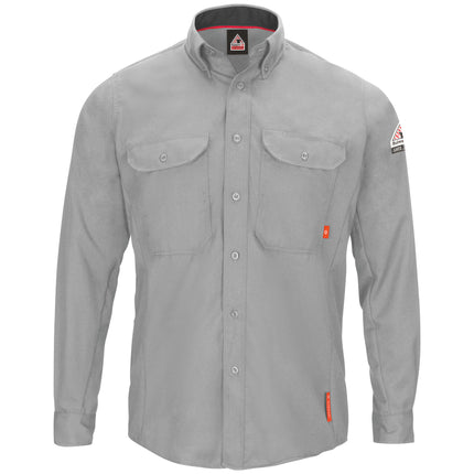 Bulwark® Men's iQ Series® Comfort Woven Long Sleeve Lightweight Shirt / QS52LG