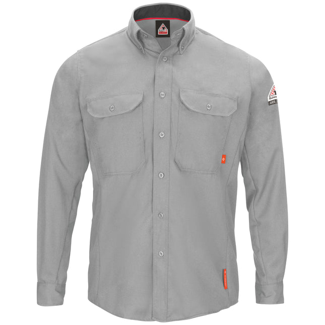 Bulwark® Men's iQ Series® Comfort Woven Long Sleeve Lightweight Shirt / QS52LG