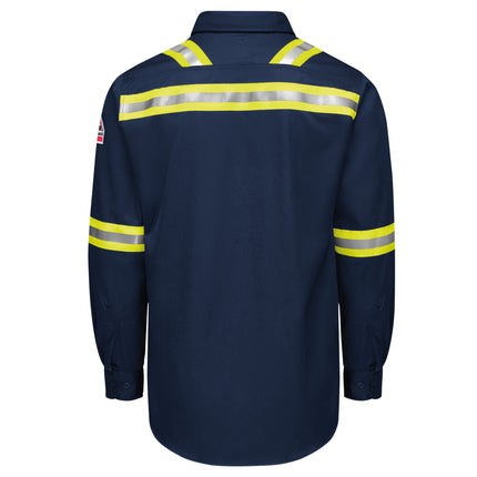 Bulwark® iQ Series Men’s Enhanced-Vis Midweight Comfort Woven Shirt / QS26NE