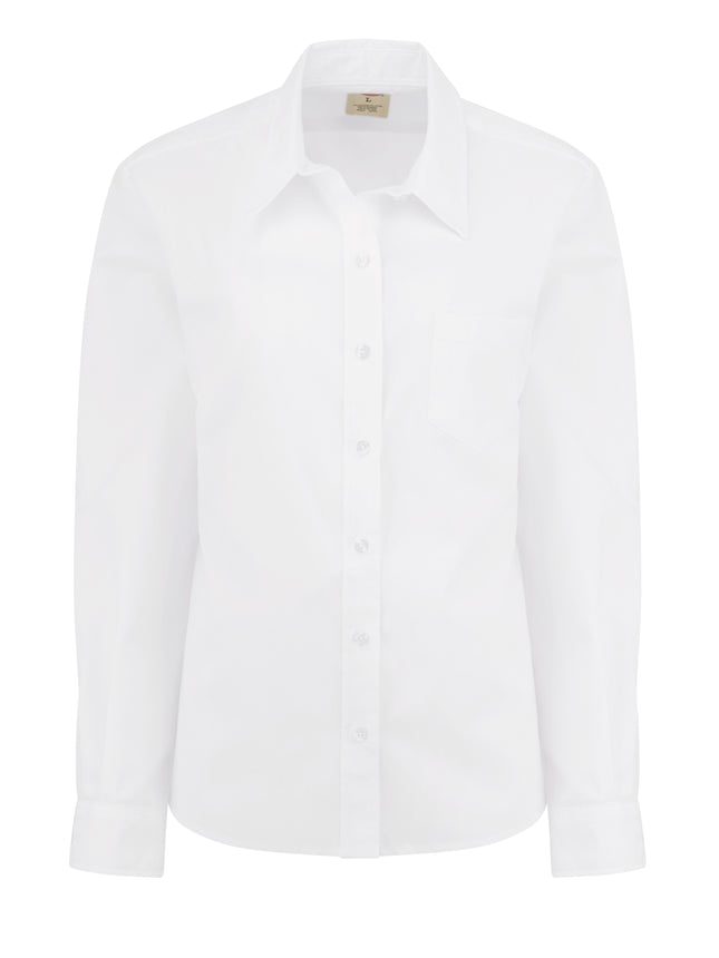 Dickies® Women's Long-Sleeve Stretch Poplin Shirt / L136WH
