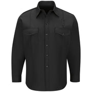Workrite® Fire Service Men's Classic Long Sleeve Western Firefighter Shirt / FSF4BK