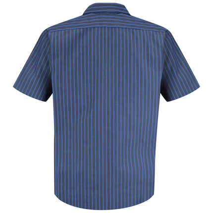 Red Kap® Men's Short Sleeve Industrial Stripe Work Shirt / SP24EX
