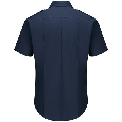 Workrite® Fire Service Men's Non-FR 100% Cotton Short Sleeve Fire Chief Shirt / FCS2NV