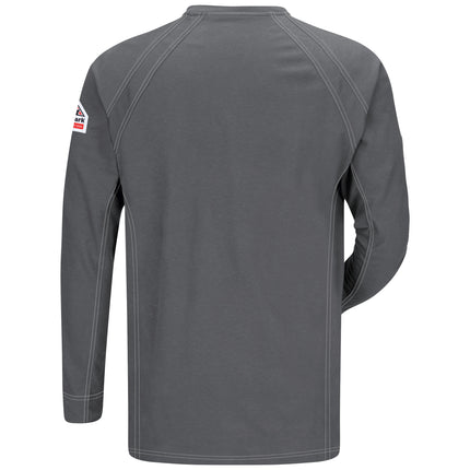Bulwark® iQ Series® Men's Comfort Knit Long Sleeve Henley with Insect Shield / QT20CI