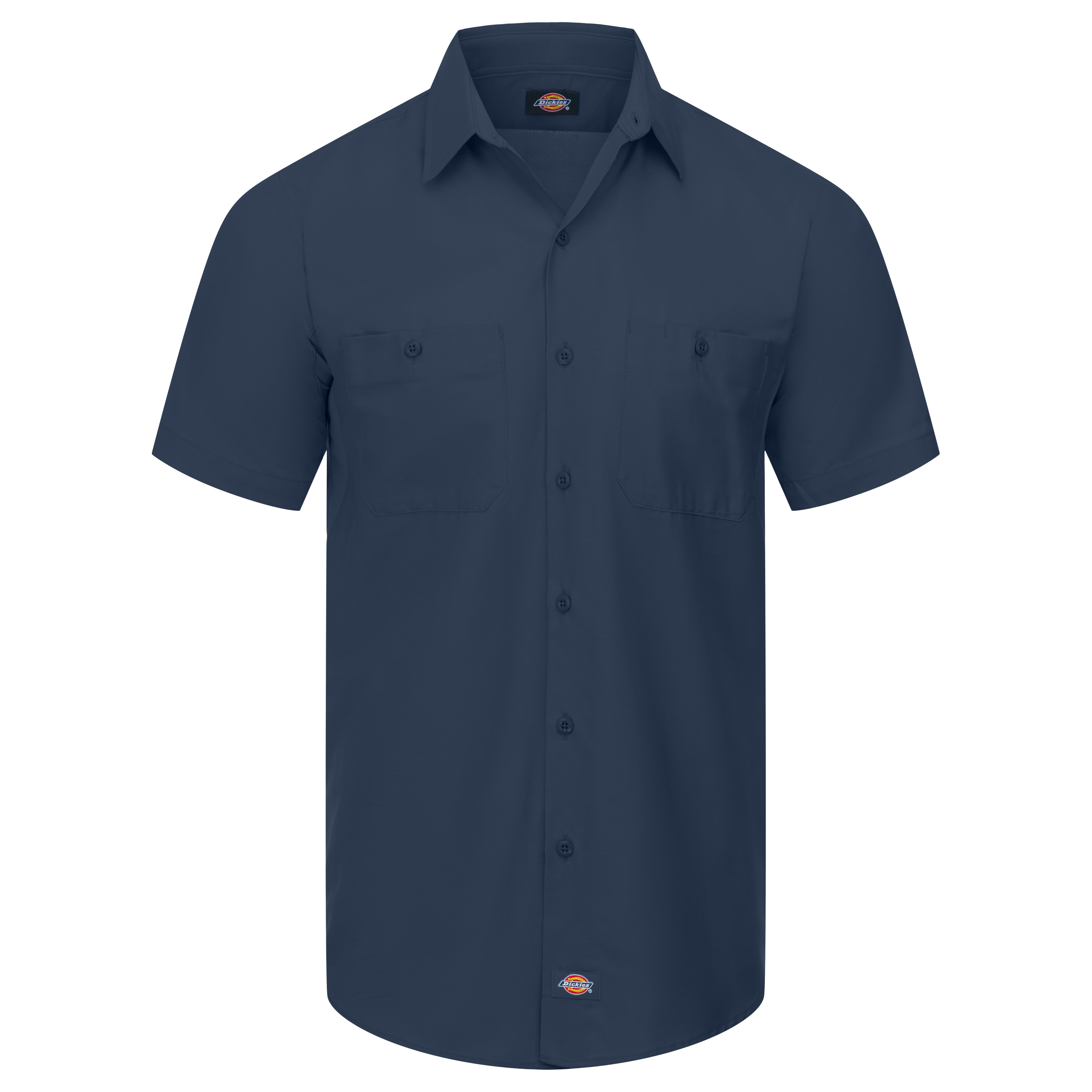 Dickies® Men's Industrial WorkTech Ventilated Short-Sleeve Work Shirt With Cooling Mesh / LS51DN