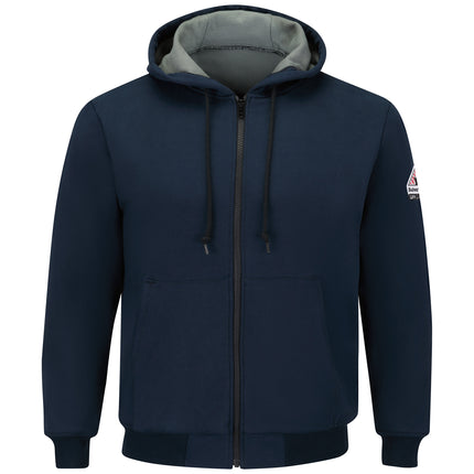 Bulwark® Men's Thermal Lined Zip-Front Hooded Sweatshirt / SEZ4NV
