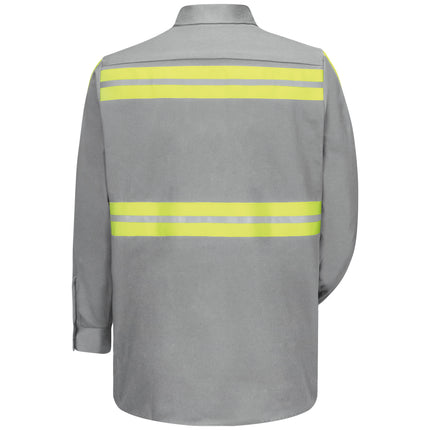 Red Kap® Long Sleeve Enhanced Visibility Cotton Work Shirt / SC30EG
