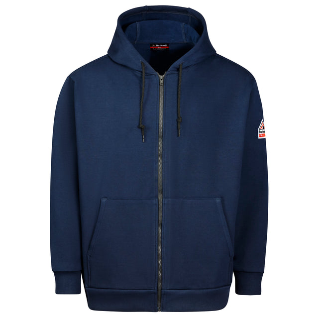 Bulwark® Men's Fleece FR Zip-Front Hooded Sweatshirt / SEH4NV