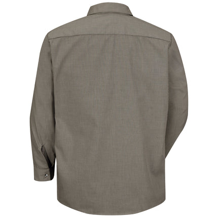 Red Kap® Men's Long Sleeve Microcheck Uniform Shirt / SP10KB