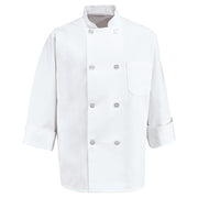 Red Kap® Eight Pearl Button Chef Coat / 0403WH