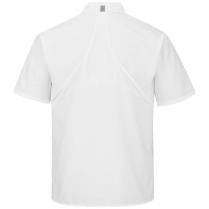 Red Kap® Men's Short Sleeve Cook Shirt with OilBlok + MIMIX® / 502XWH