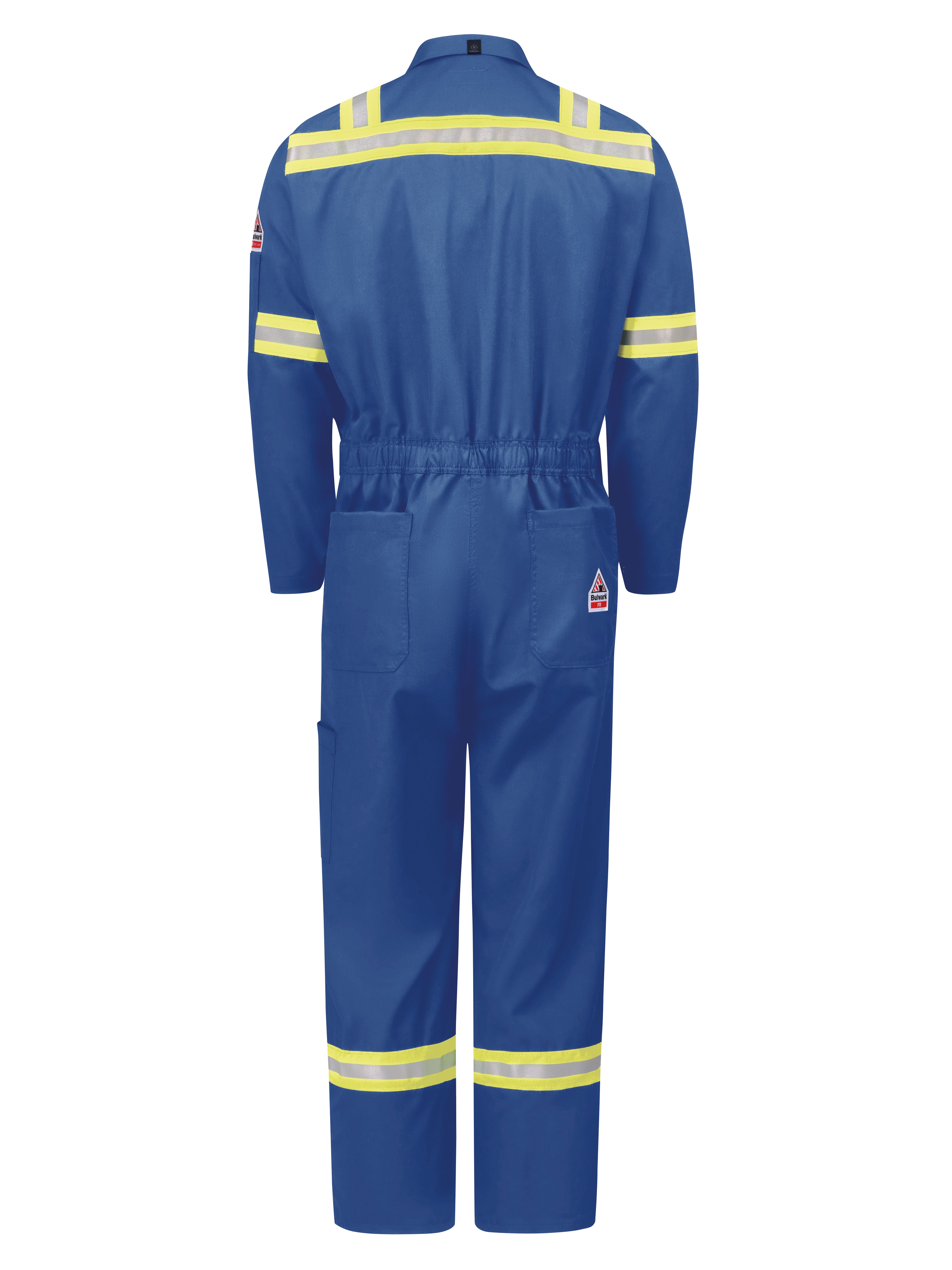 Bulwark® iQ Series Men's Midweight Enhanced Visibility Mobility Coverall / QC22RE