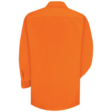 Red Kap® Long Sleeve Enhanced Visibility Work Shirt / SS14OR