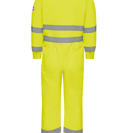 Bulwark® Men's Lightweight FR Hi-Visibility Deluxe Coverall with Reflective Trim / CMD8HV