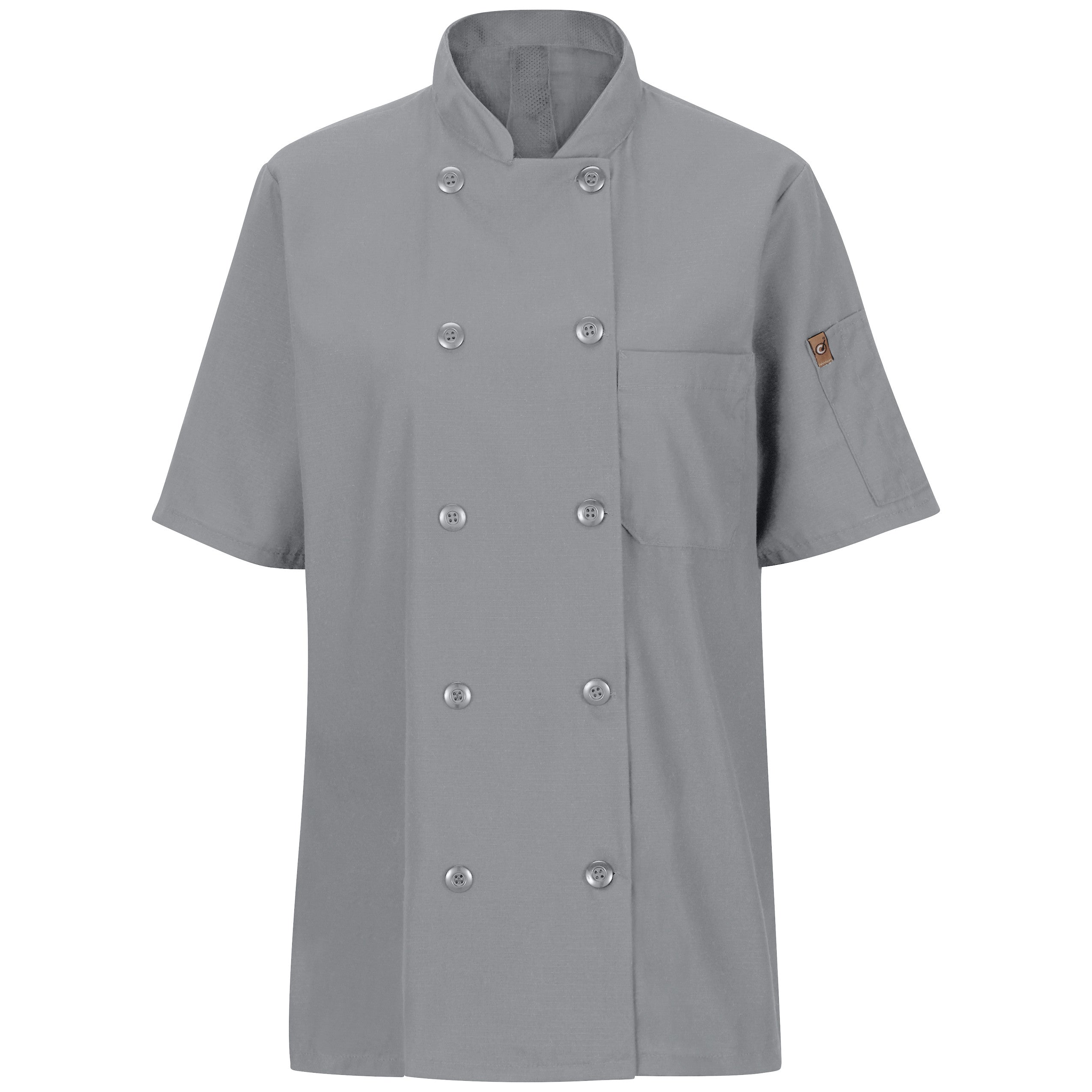 Red Kap® Women's Short Sleeve Chef Coat with OilBlok + MIMIX® / 045XGY