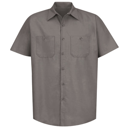 Red Kap® Men's Short Sleeve Industrial Work Shirt / SP24GY