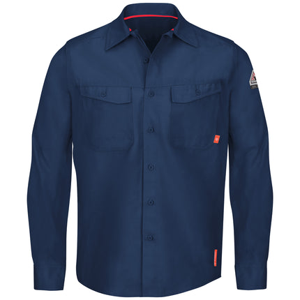 Bulwark® iQ Series® Endurance Collection Men's FR Work Shirt / QS40NV