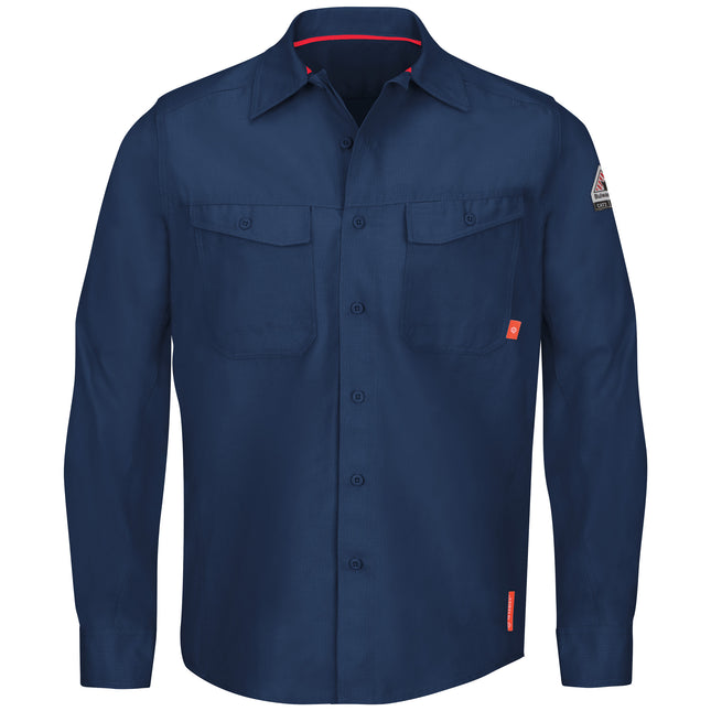 Bulwark® iQ Series® Endurance Collection Men's FR Work Shirt / QS40NV