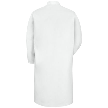 Red Kap® Gripper-Front Spun Polyester Butcher Coat with Exterior Pocket / KS62WH