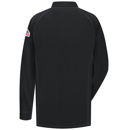 Bulwark® iQ Series® Comfort Knit Men's FR Long Sleeve Polo / QT12BK