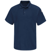Bulwark® Men's Classic Lightweight FR Short Sleeve Polo / SMP8NV
