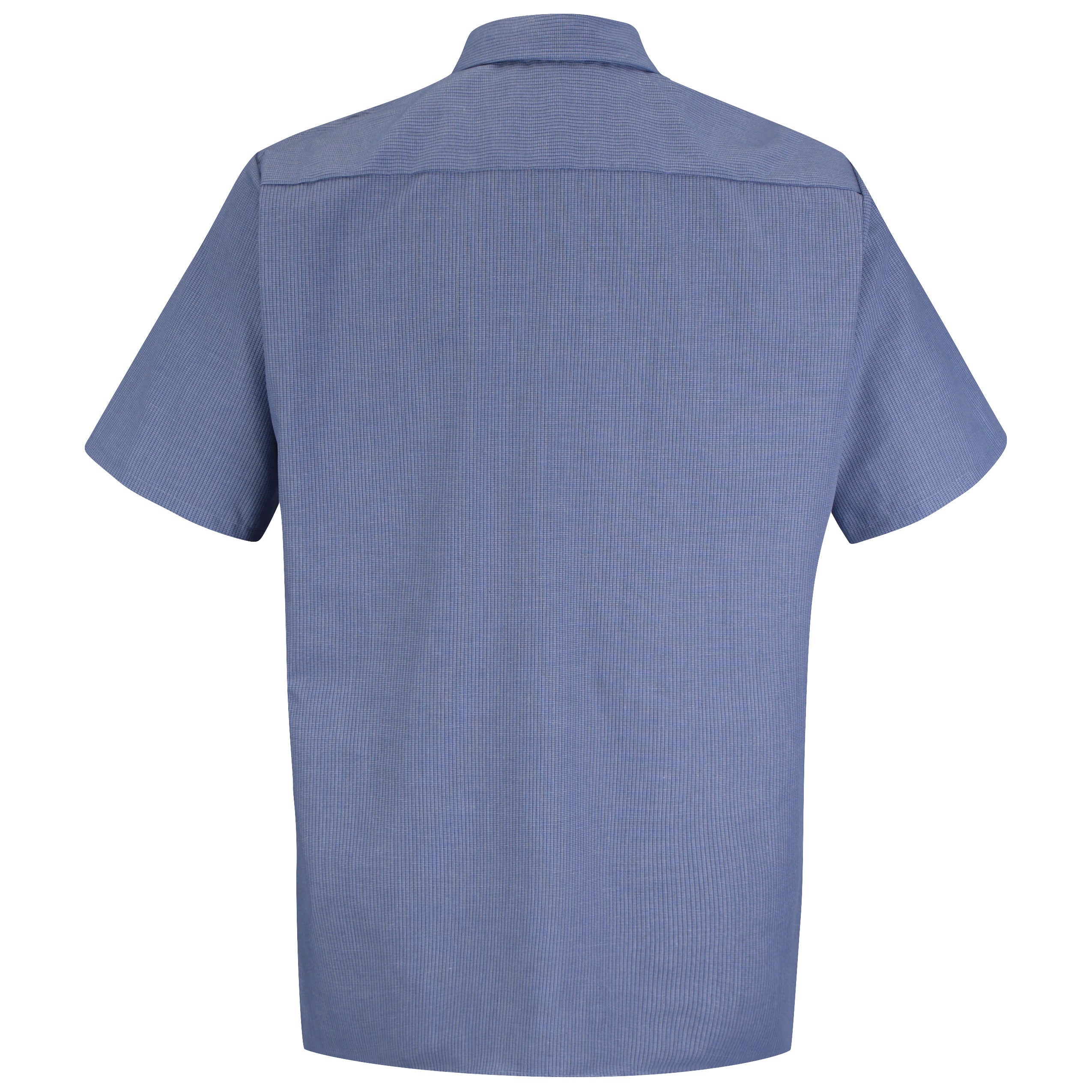 Red Kap® Men's Short Sleeve Geometric Microcheck Work Shirt / SP24DN