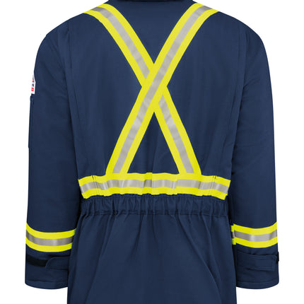Bulwark® Men's Heavyweight Excel FR® ComforTouch® Insulated Deluxe Parka with Reflective Trim / JLPCNV