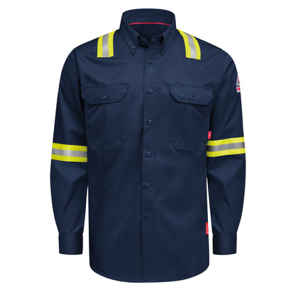 Bulwark® iQ Series Men’s Enhanced-Vis Midweight Comfort Woven Shirt / QS26NE